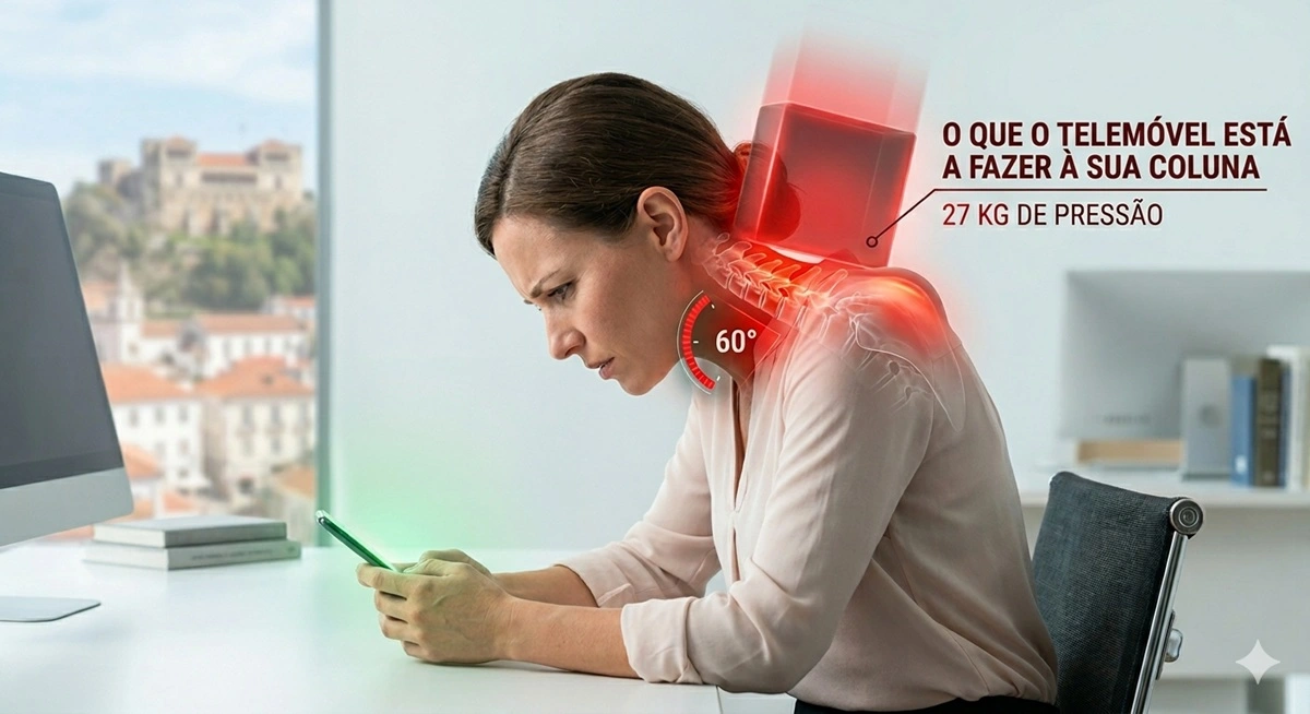 O que o telemóvel está a fazer à sua coluna - artigo do Centro Quiroprático Nova Vida