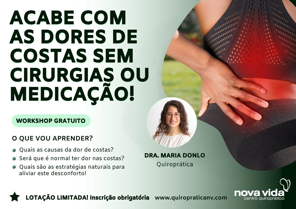 Acabe com as dores de costas sem cirurgias ou medicação - Workshop de Saúde Mental e Emocional - Dra Maria Donlo
